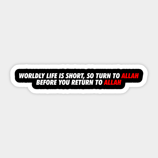 Islam quotes Sticker by Hason3Clothing